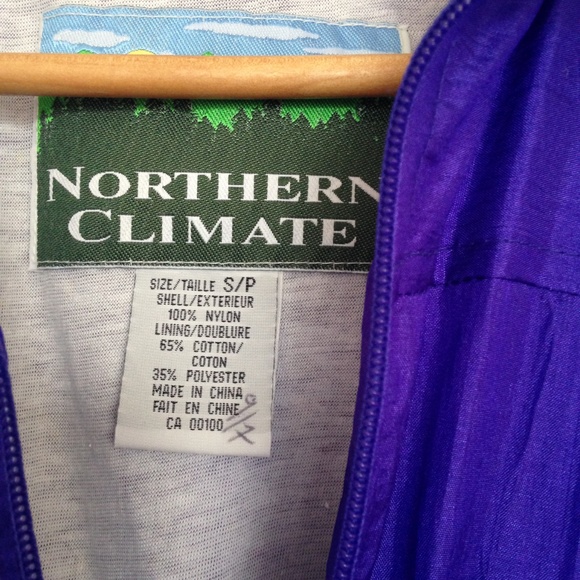 VINTAGE Northern Climate - Purple & Black Windbreaker - Picture 8 of 8